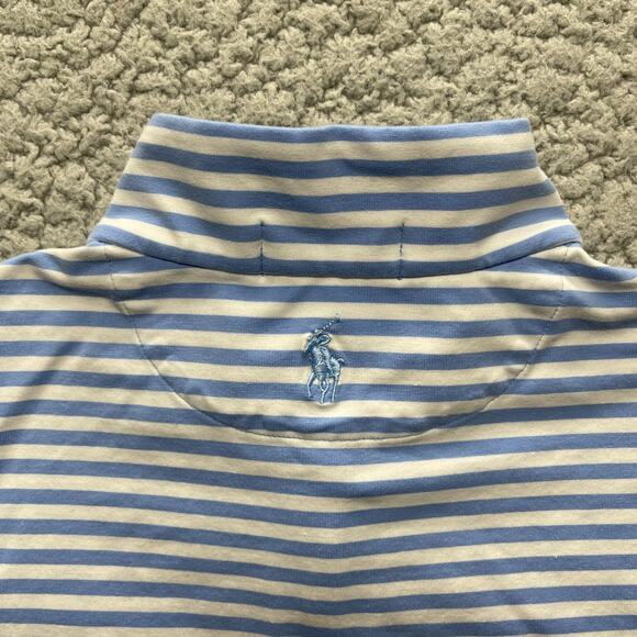 Polo Golf Ralph Lauren 1/4 Zip Tank Top Womens XL Blue Striped Paducah, Ky CC - Picture 9 of 10